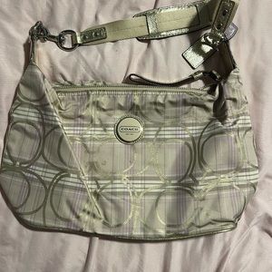 Coach Purse - Lavender and Gold